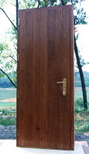Porta blindata con interno a perline